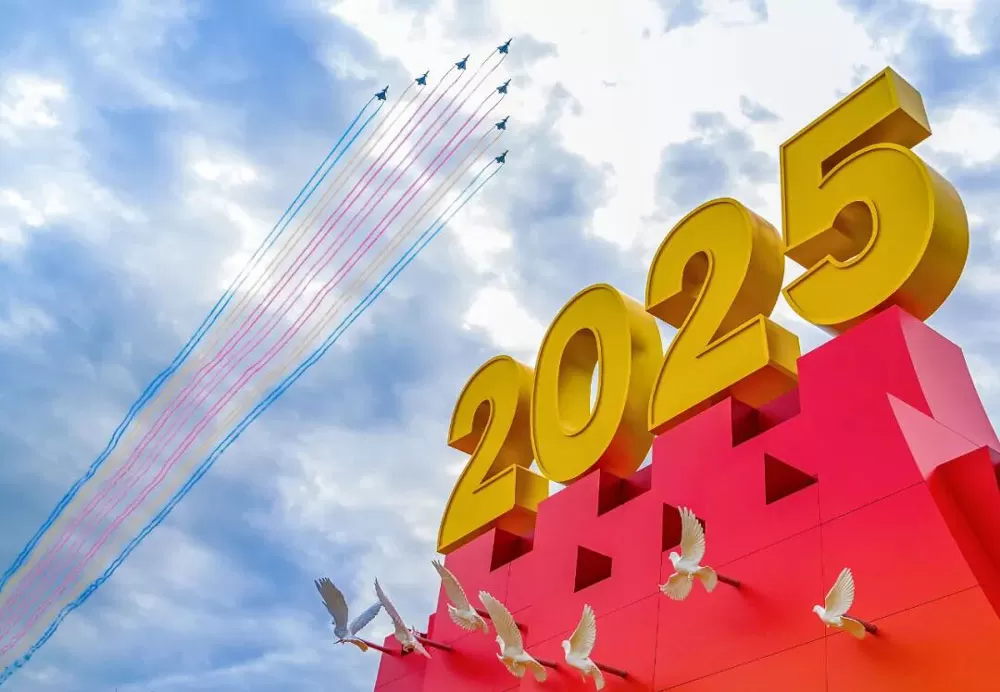 Fsain Technology Escorts the Military Parade Sky