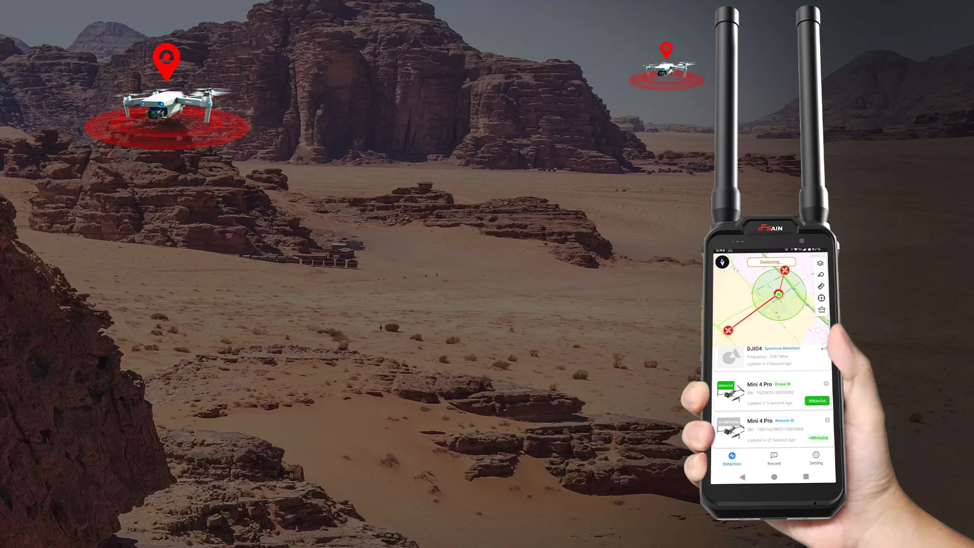 HANDHELD DRONE LOCATOR